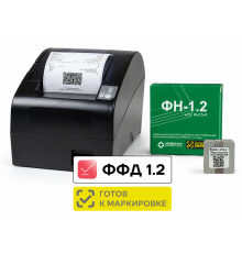 Контрольно-кассовая техника АТОЛ FPrint-22ПТК. Черный. с ФН 1.2 15 мес. USB. RS-232. Ethernet. 5.0