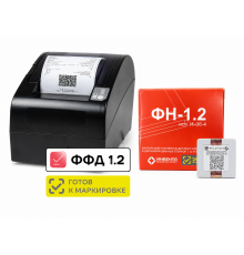 Контрольно-кассовая техника АТОЛ FPrint-22ПТК. Черный. с ФН 1.2 36 мес. USB. RS-232. Ethernet. 5.0