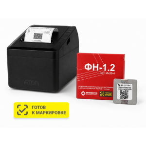 ККТ АТОЛ 27Ф. Черный. с ФН 1.2 36 мес. USB. RS-232. Ethernet. 5.0