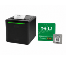 Контрольно-кассовая техника АТОЛ 55 v2 Ф. Черный. с ФН 1.2 15 мес. USB. RS-232. Ethernet. 5.0