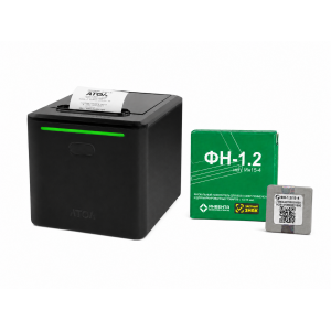 ККТ АТОЛ 55 v2 Ф. Черный. с ФН 1.2 15 мес. USB. RS-232. Ethernet. 5.0