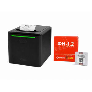 ККТ АТОЛ 55 v2 Ф. Черный. с ФН 1.2 36 мес. USB. RS-232. Ethernet. 5.0