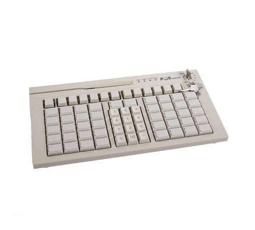 Клавиатура программируемая POScenter S67B (мод. 63 клавиши, MSR, ключ, USB, 3,0 м.), черная