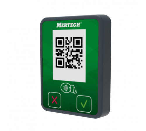 Терминал оплаты СБП MERTECH Mini с NFC серый/зеленый