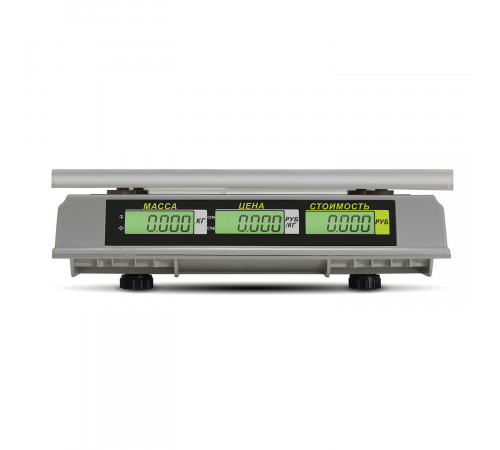 Торговые настольные весы M-ER 326 AC-32.5 Slim LCD Белые