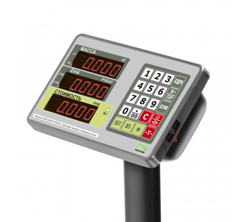 Торговые напольные весы M-ER 335 ACP-300.50 TURTLE с расчетом стоимости товара LED