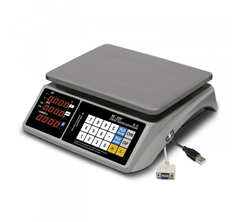 Торговые настольные весы M-ER 328 AC-32.5 "TOUCH-M" LED RS232 и USB