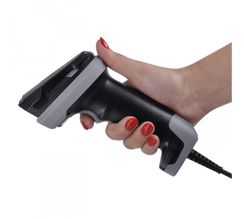 Проводной сканер штрих-кода MERTECH 2420 P2D USB, USB эмуляция RS232 black
