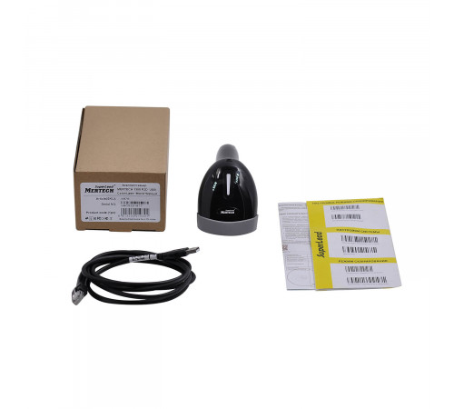 Проводной сканер штрих-кода MERTECH 1300 P2D черный 2 m cable