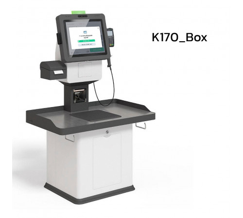 Касса самообслуживания POScenter SCO-K170 (Без весов, Box, Intel®Celeron® J4125 Quad Core 2.0 ГГц, SSD 128 Гб, RAM 8 Гб, Белый)