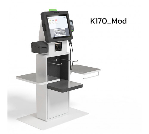 Касса самообслуживания POScenter SCO-K170 (Без весов, Mod, Intel®Celeron® J4125 Quad Core 2.0 ГГц, SSD 128 Гб, RAM 8 Гб, Белый)