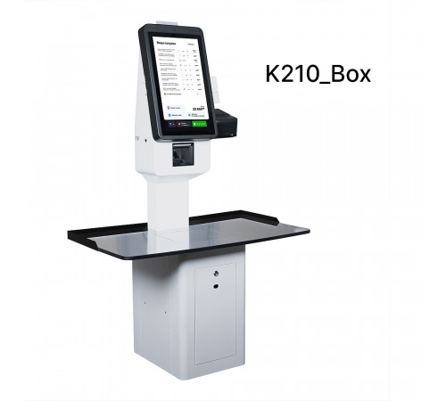Касса самообслуживания POScenter SCO-K210 (Без весов, Light, Intel®Celeron® J4125 Quad Core 2.0 ГГц, SSD 128 Гб, RAM 8 Гб, Белый)