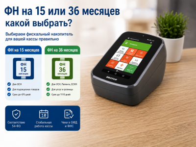 ФН на 15 или 36 месяцев в 2026 году: какой фискальный накопитель выбрать